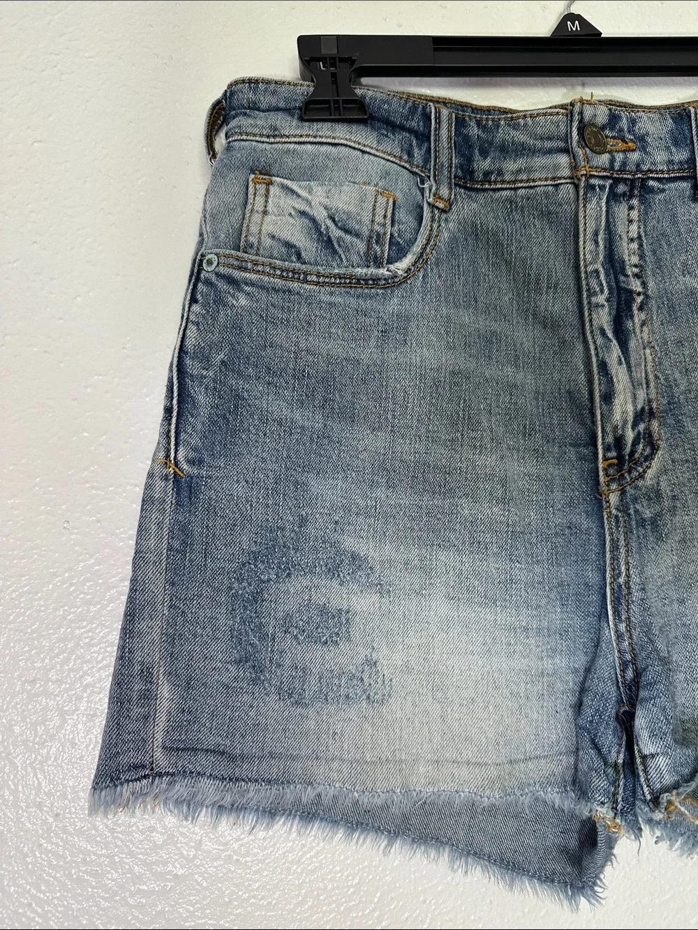 Anthropologie Pilcro High Waisted Distressed Shorts - Picture 4 of 10